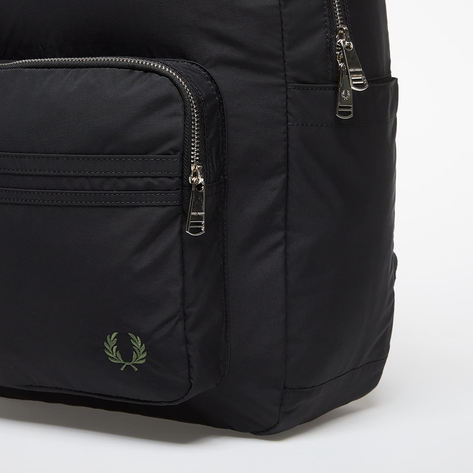 Backpacks FRED PERRY Nylon Twin Tipped Backpack Black Footshop