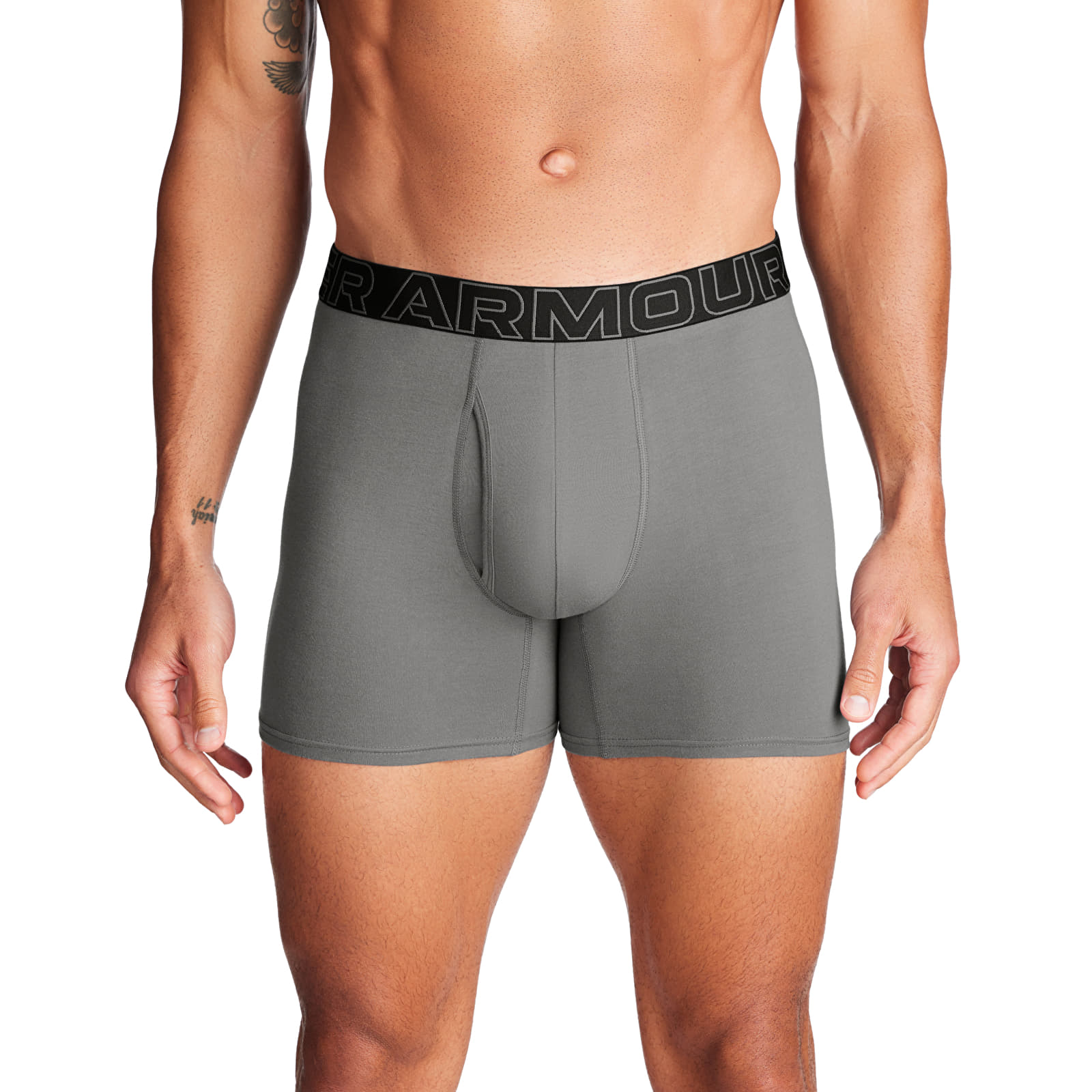 Boxerky Under Armour M Perf Cotton 6in 3-Pack Green
