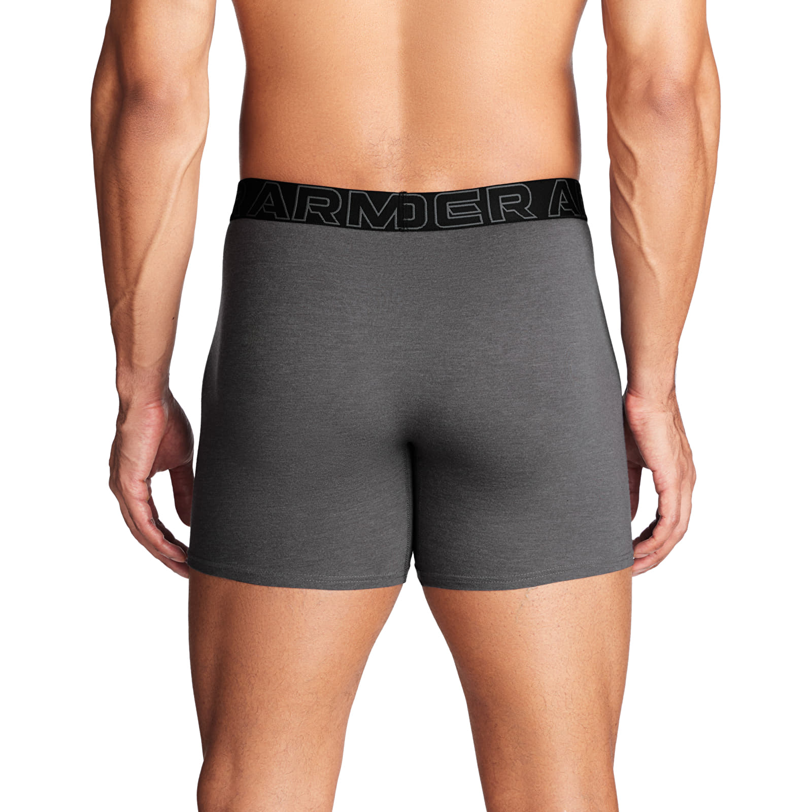 Boksersortsid Under Armour M Perf Cotton 6in 3-Pack Grey