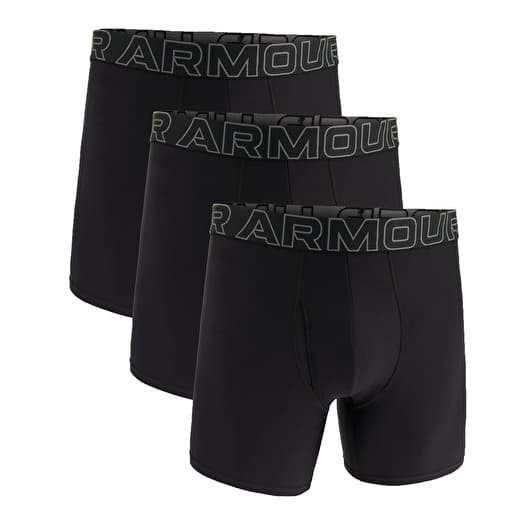 Under Armour M Perf Tech 6in 3-Pack Black