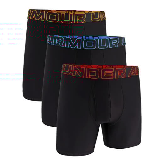 Boxerky Under Armour M Perf Tech 6in 3-Pack Black