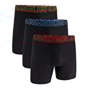 Under Armour M Perf Tech 6in 3-Pack Black
