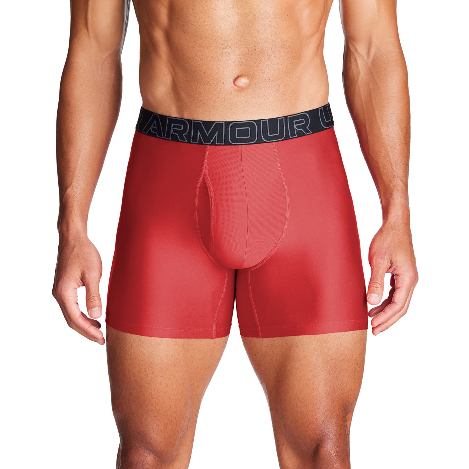 Boxerky Under Armour M Perf Tech 6in 3-Pack Red