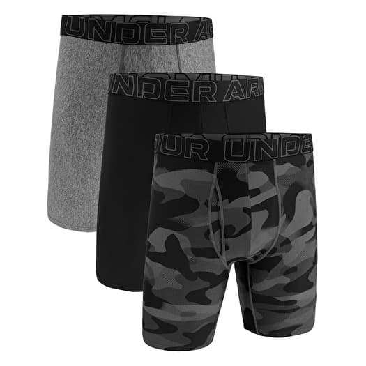 Under Armour M Perf Tech Nov 9in 3-Pack Black