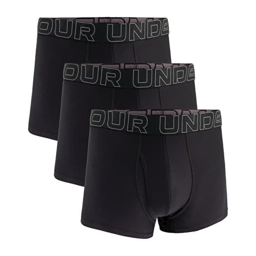 Under Armour M Perf Tech 3in 3-Pack Black