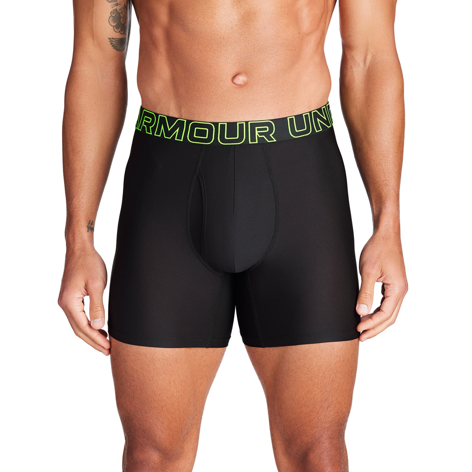 Boxerky Under Armour M Perf Tech Mesh 6in 3-Pack Black