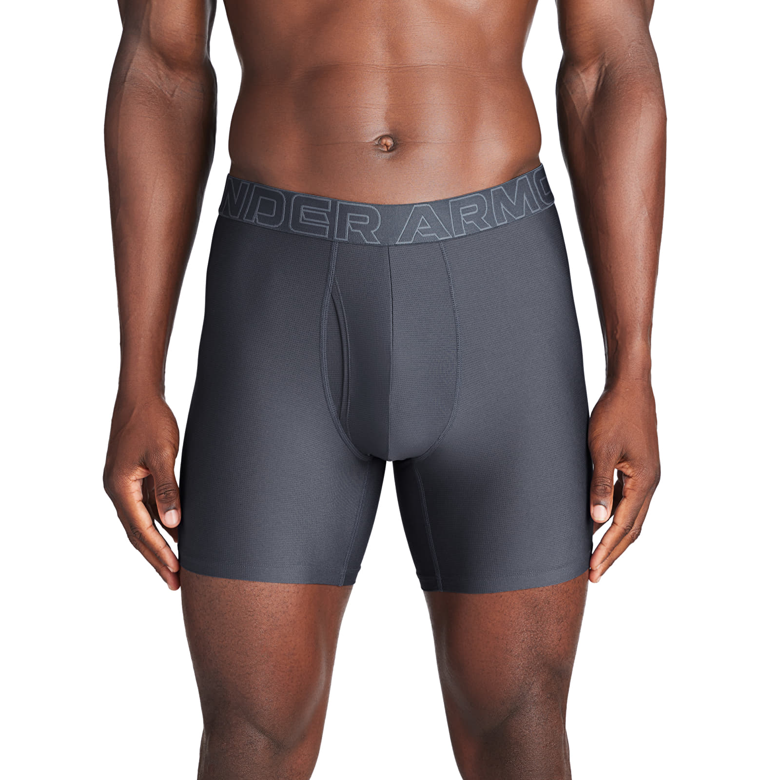 Boksersortsid Under Armour M Perf Tech Mesh 6in 3-Pack Grey