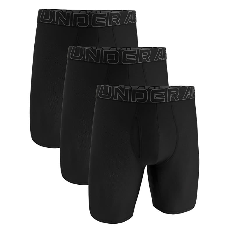 Under Armour M Perf Tech Mesh 9in 3-Pack Black
