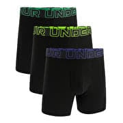 Under Armour M Perf Cotton 6in 3-Pack Black