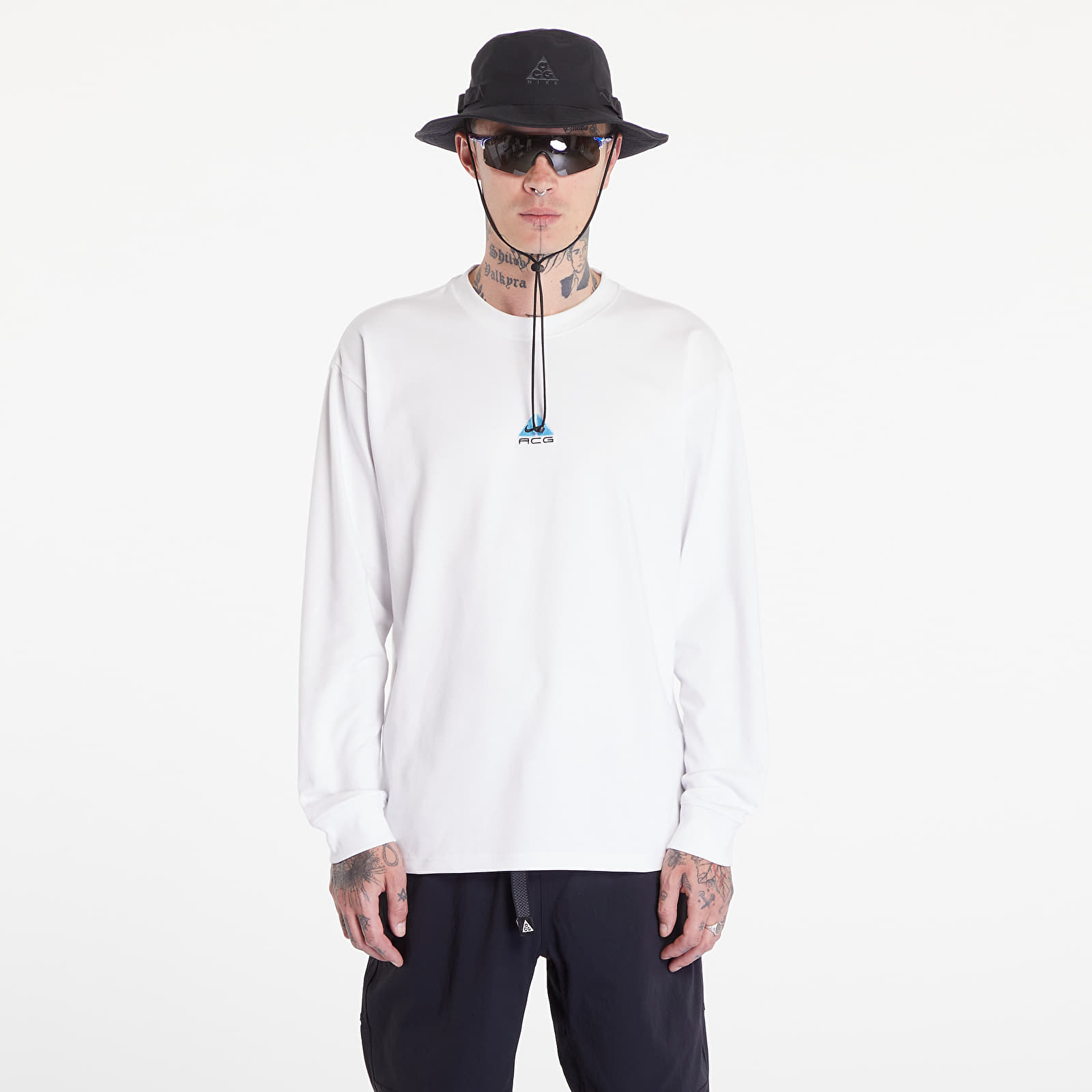 Men's Clothing Nike ACG Lungs Men's Long-Sleeve T-Shirt Summit White/ Aquarius Blue