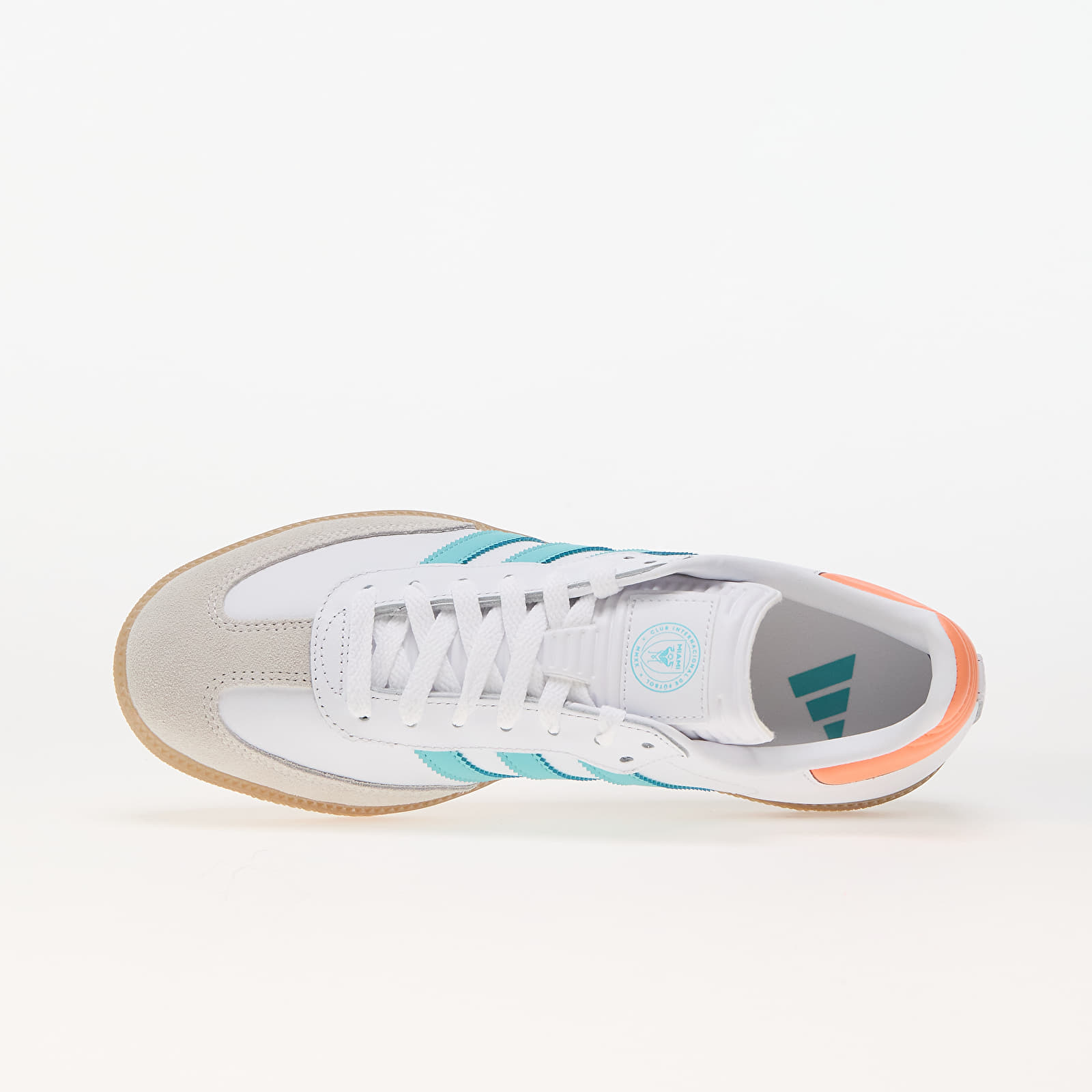 Férfi cipők adidas x Inter Miami Samba Ftw White/ Easy Mint/ Gum4