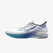 Mizuno Wave Rider 28 White/ Estate Blue/ Mugen Blue