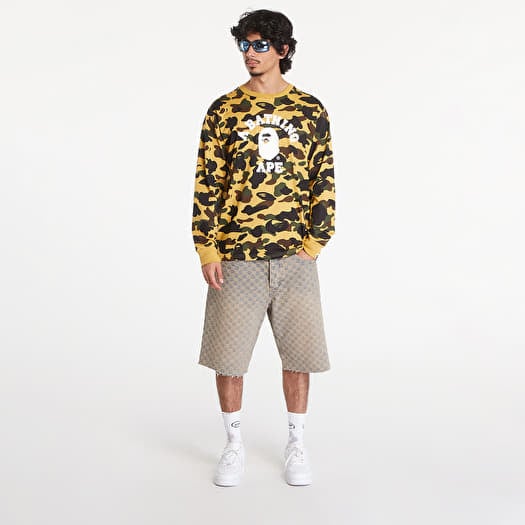 T-shirt A BATHING APE 1St Camo College Long Sleeve Tee