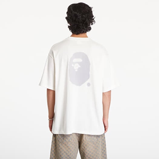 T-shirt A BATHING APE Logo Relaxed Fit Short Sleeve Tee Ivory