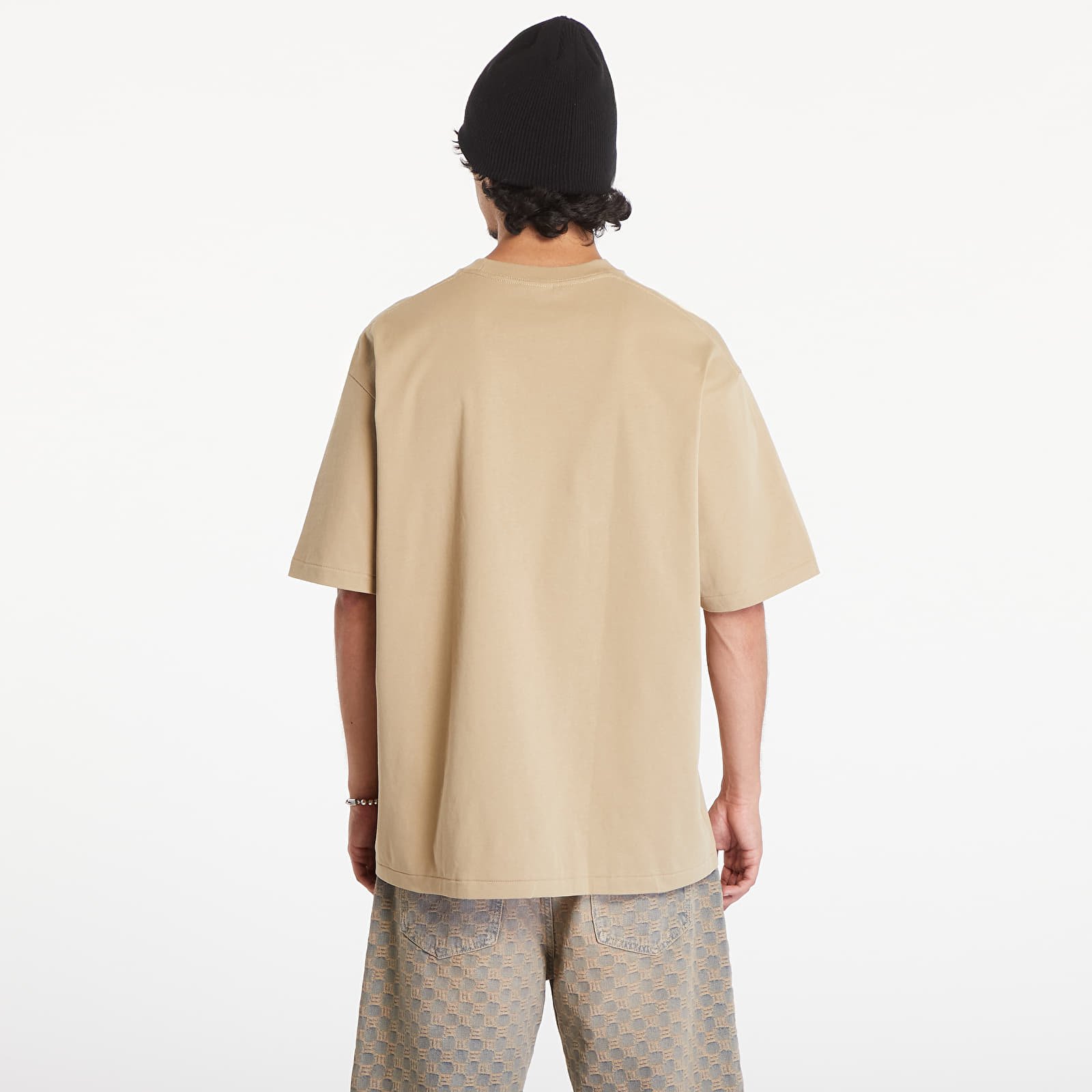 T-paidat A BATHING APE Spray Print Logo Relaxed Fit Short Sleeve Tee Beige