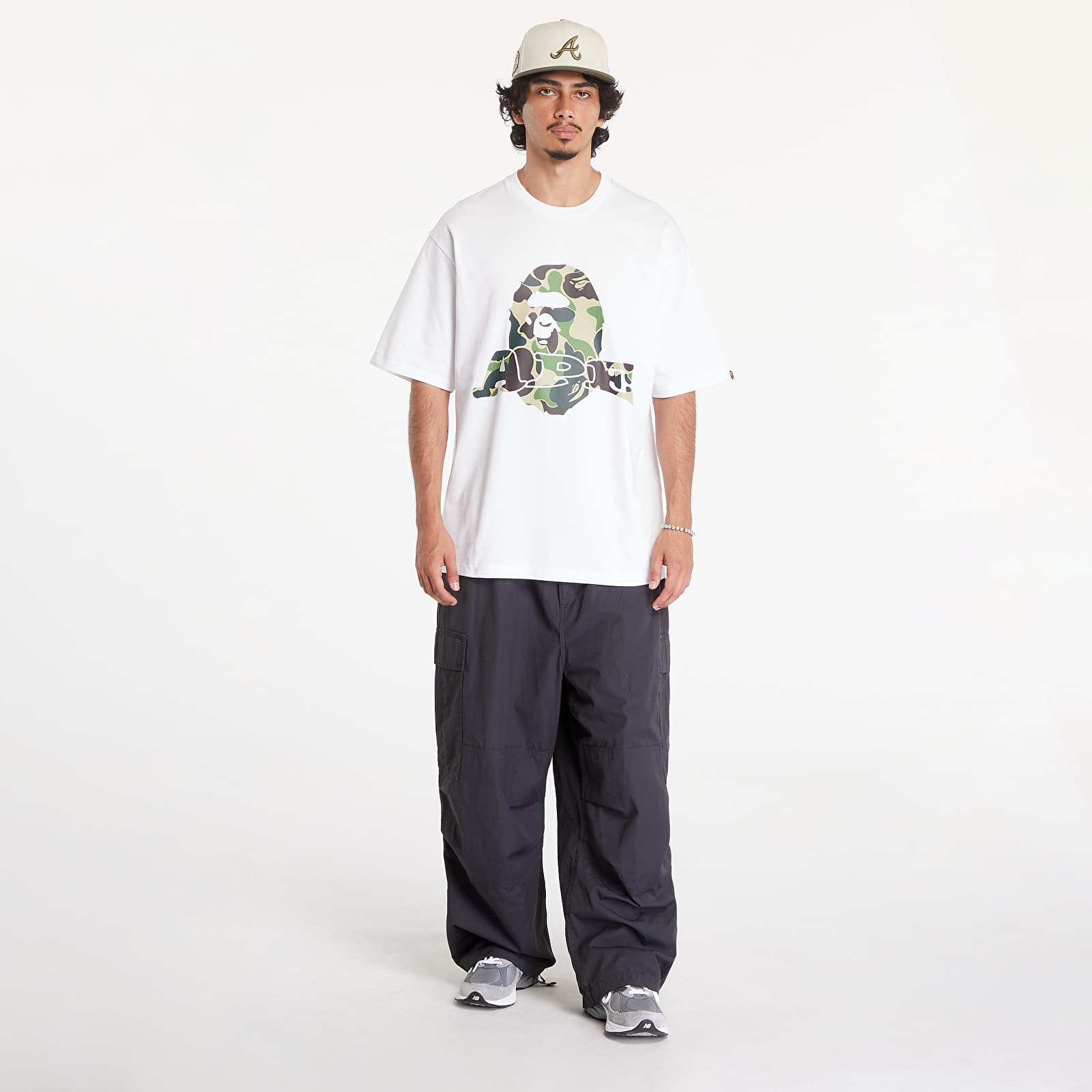 Tričká A BATHING APE Abc Camo Ape Head Relaxed Fit Short Sleeve Tee White