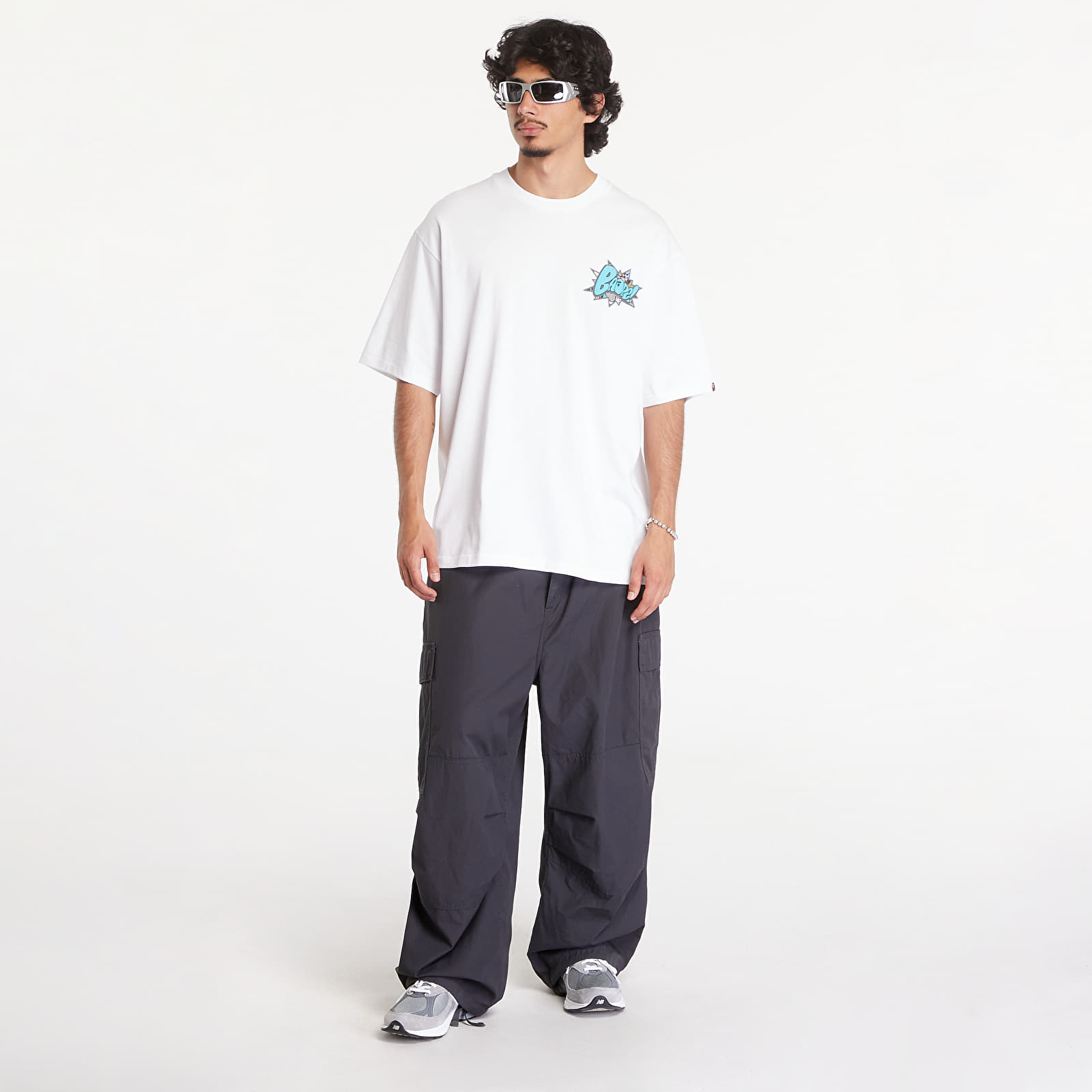 Koszulki A BATHING APE Graffiti Bape Relaxed Fit Short Sleeve Tee White