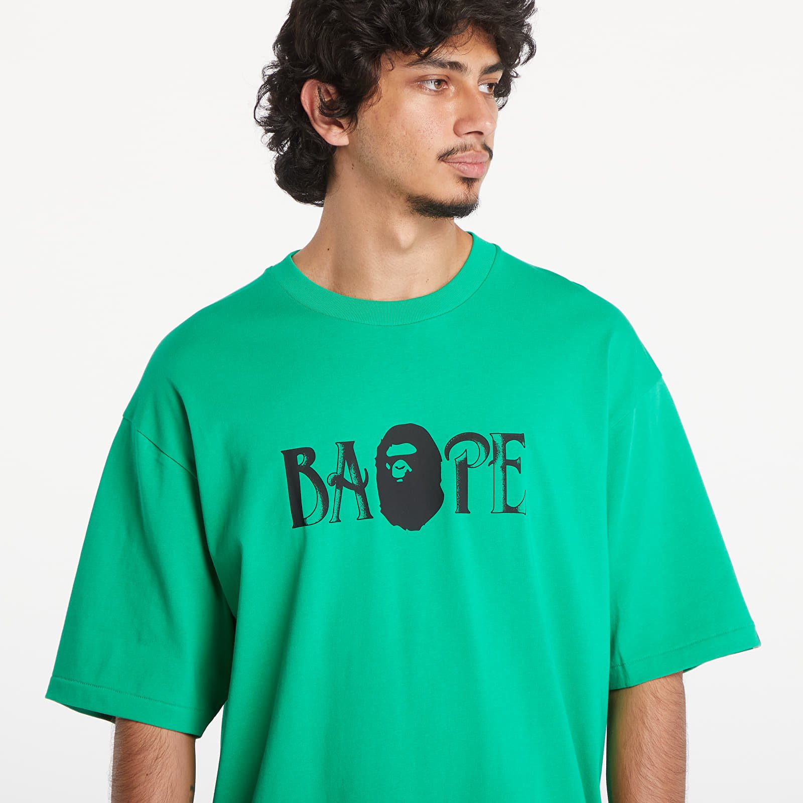 Neon green bape shirt sales