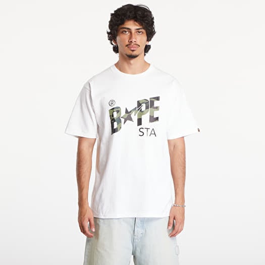 T-shirt A BATHING APE 1St Camo Bape Sta Short Sleeve Tee White/ Green