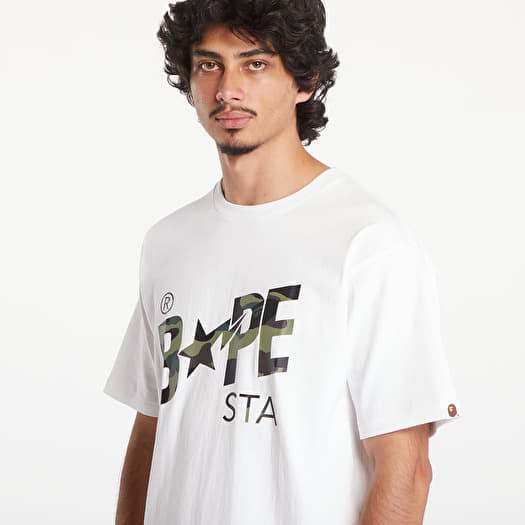Bape white camo shirt sales