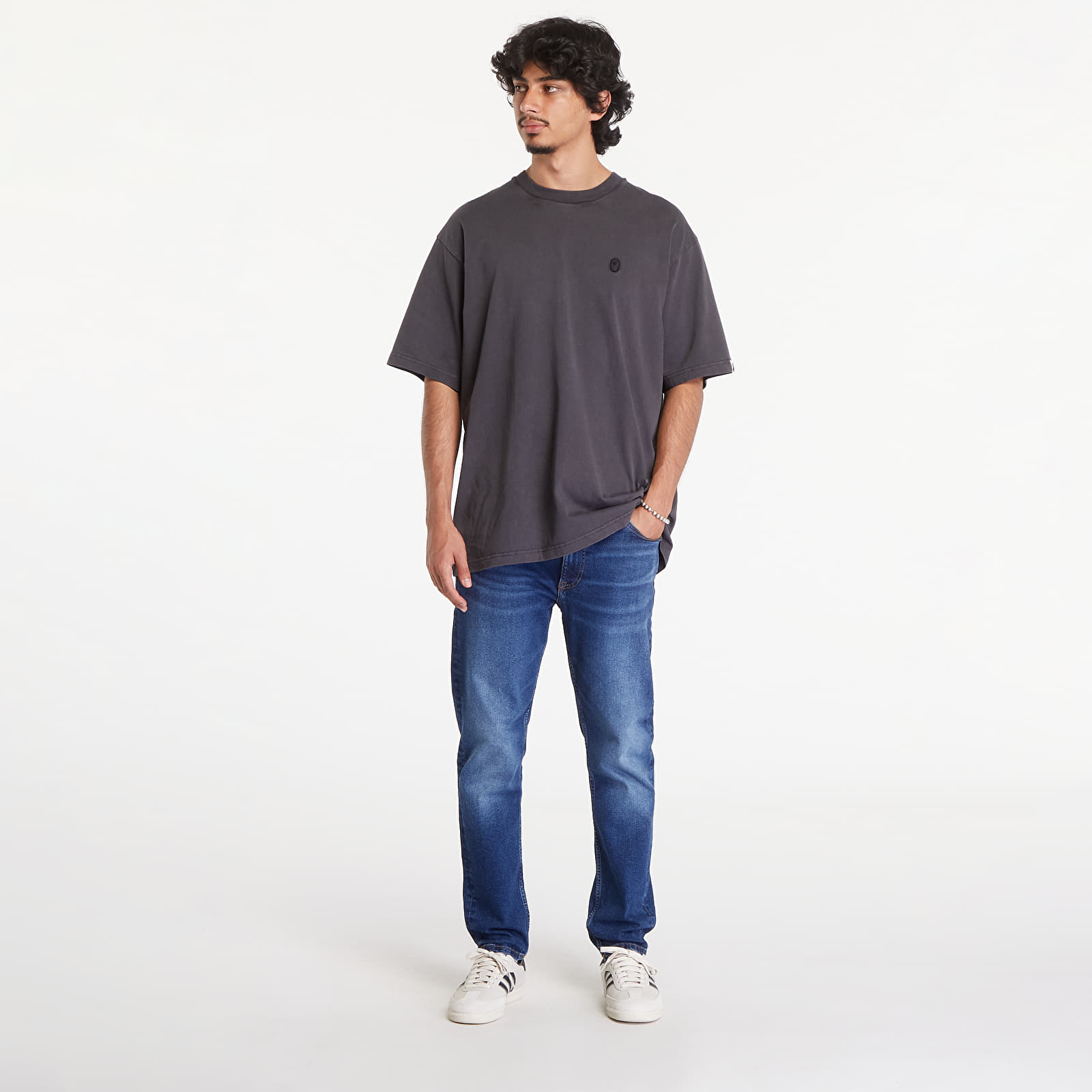 Дънки Tommy Jeans Dad Regular Tapered Jeans Denim Dark