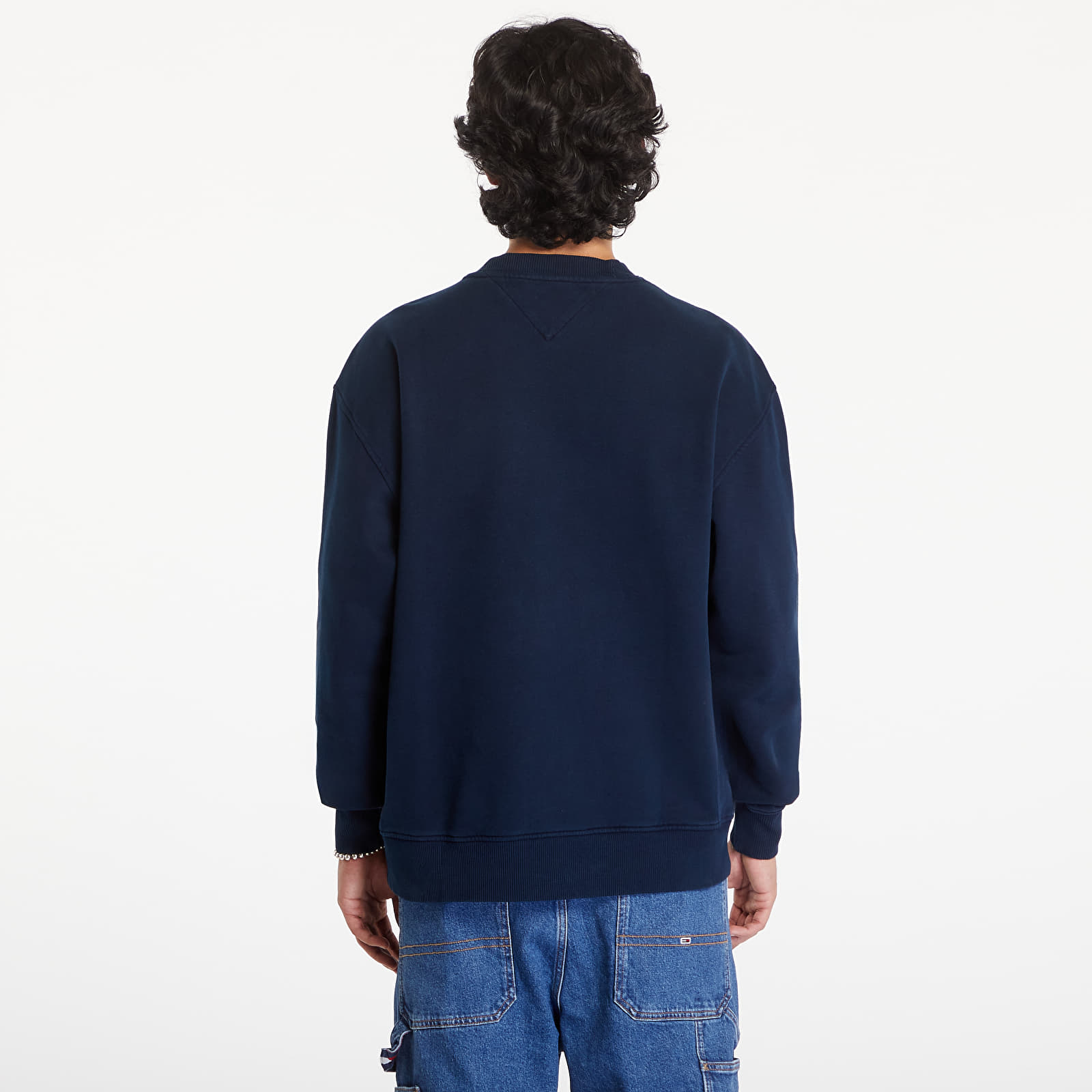 Džemperiai su gobtuvais ir džemperiai Tommy Jeans Relaxed Classic Crewneck Dark Night Navy