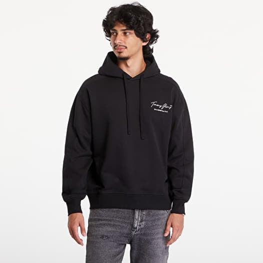 Tommy Jeans Relaxed Washed Dna Hoodie Black