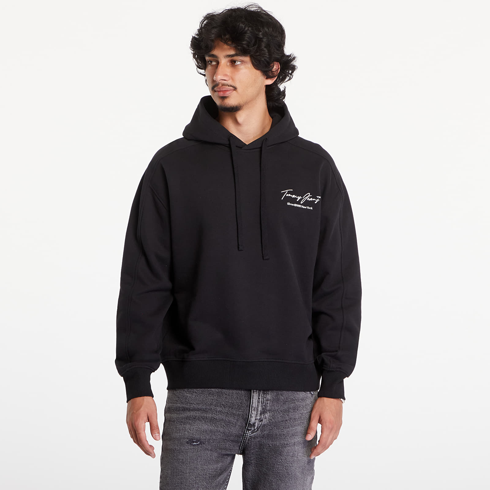 Hoodies and sweatshirts  Tommy Jeans Relaxed Washed Dna Hoodie Black