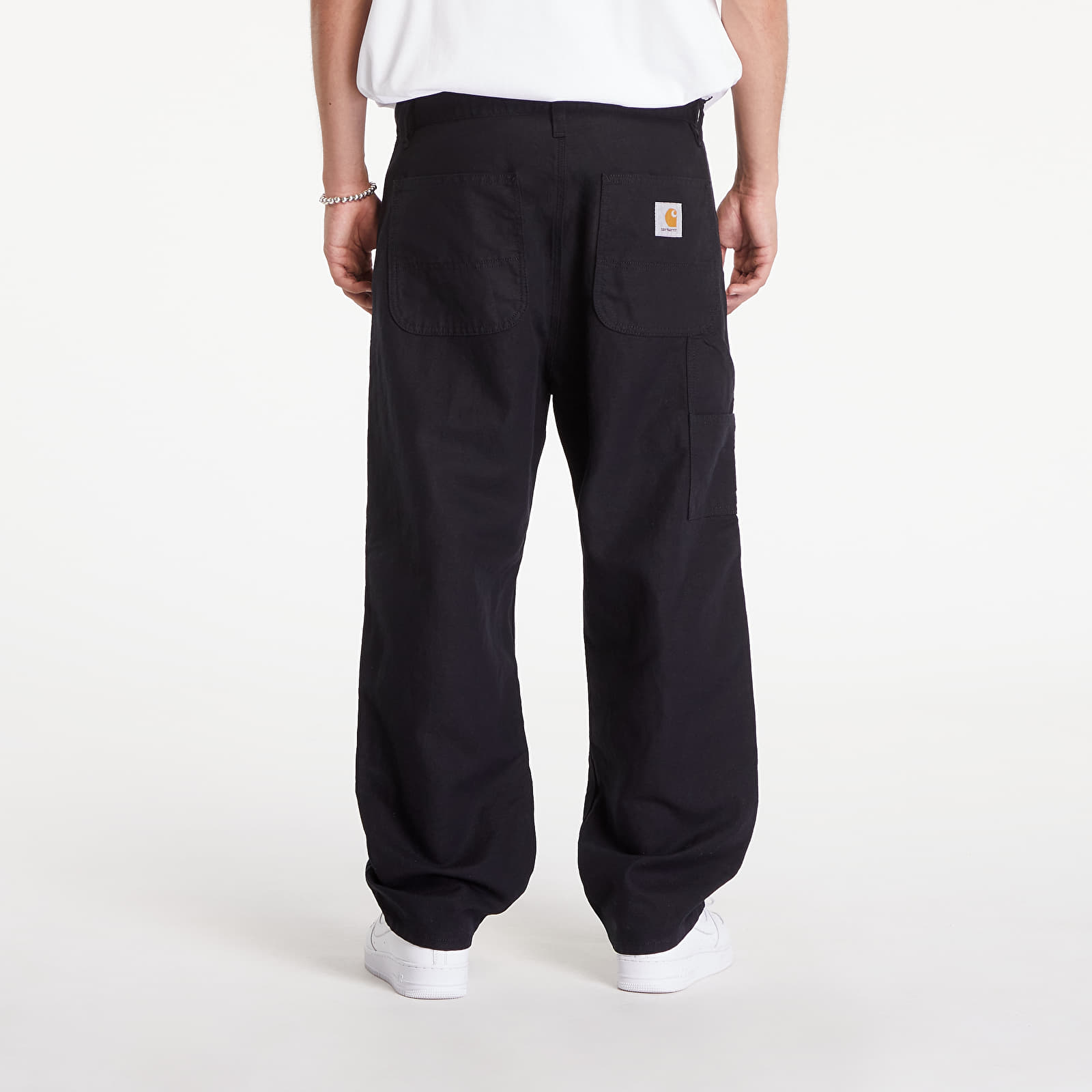 Byxor för män Carhartt WIP Walter Double Knee Pant Black Rinsed