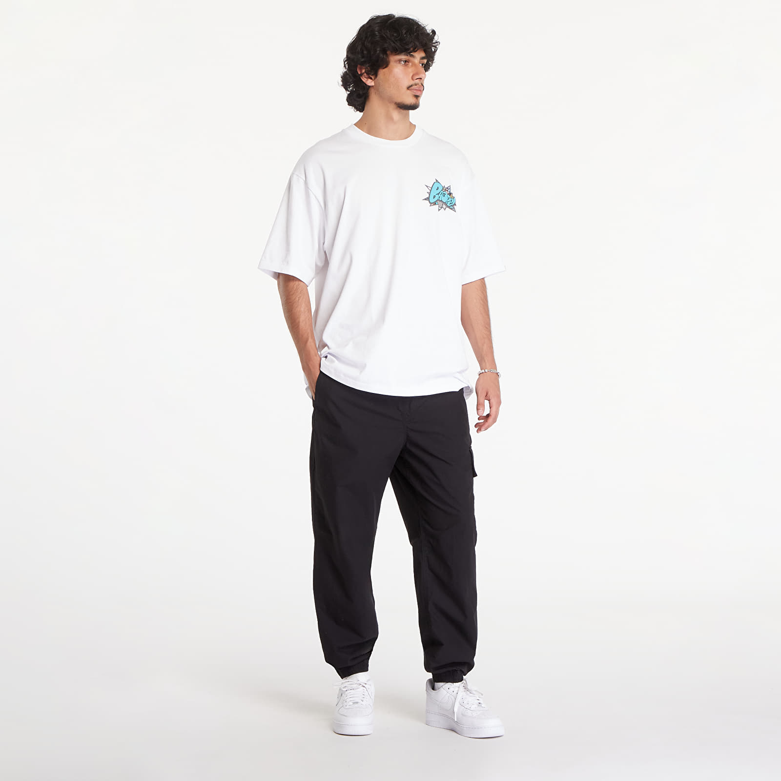 Džíny a kalhoty Calvin Klein Jeans Cotton Poplin Utility Pants Black