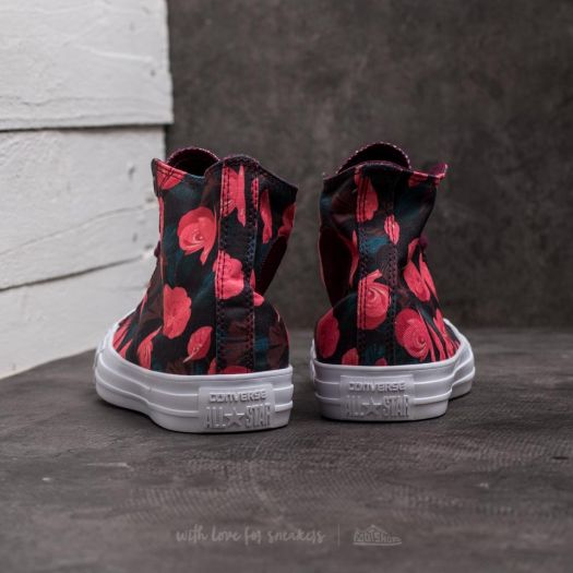 Women s shoes Converse Chuck Taylor All Star Hi Dark Sangria Pink White Footshop