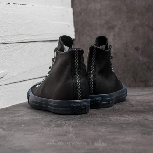 Men s shoes Converse Chuck Taylor All Star Hi Black Black Sharkskin Footshop