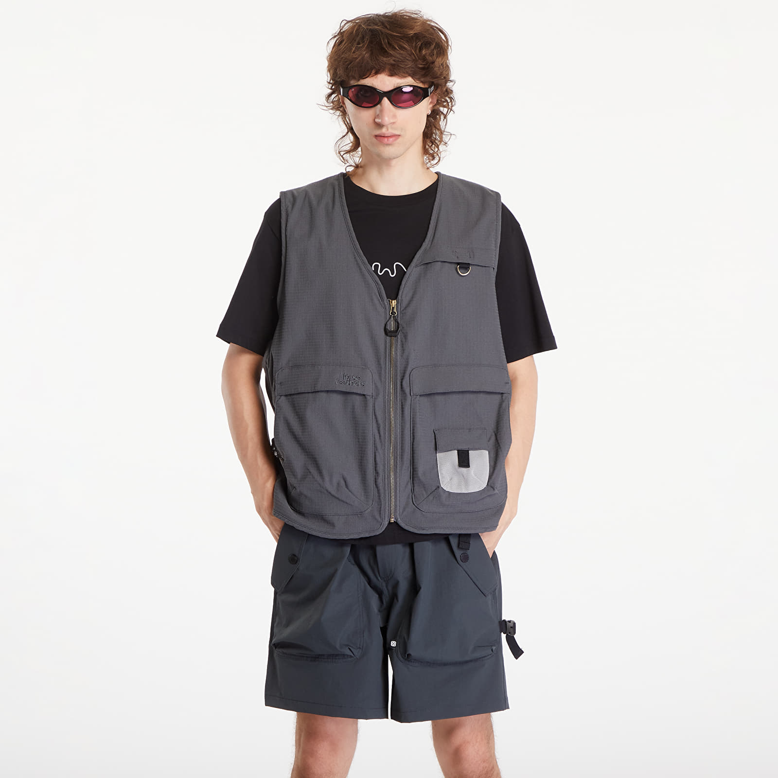 Men's vests Horsefeathers Cree Vest UNISEX Charcoal