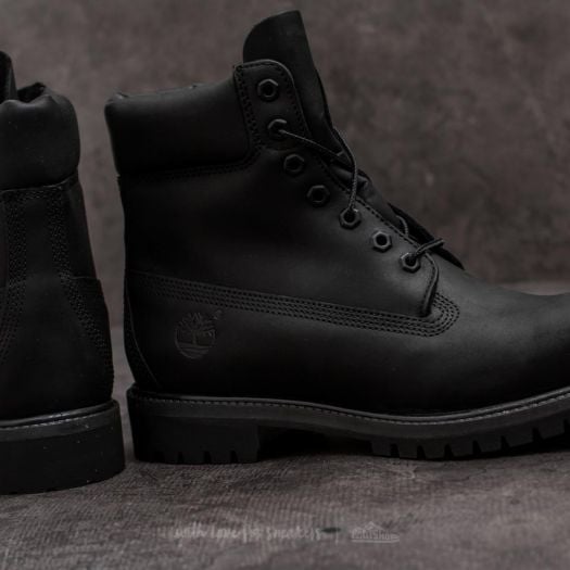 Timberland black discount slip on shoes