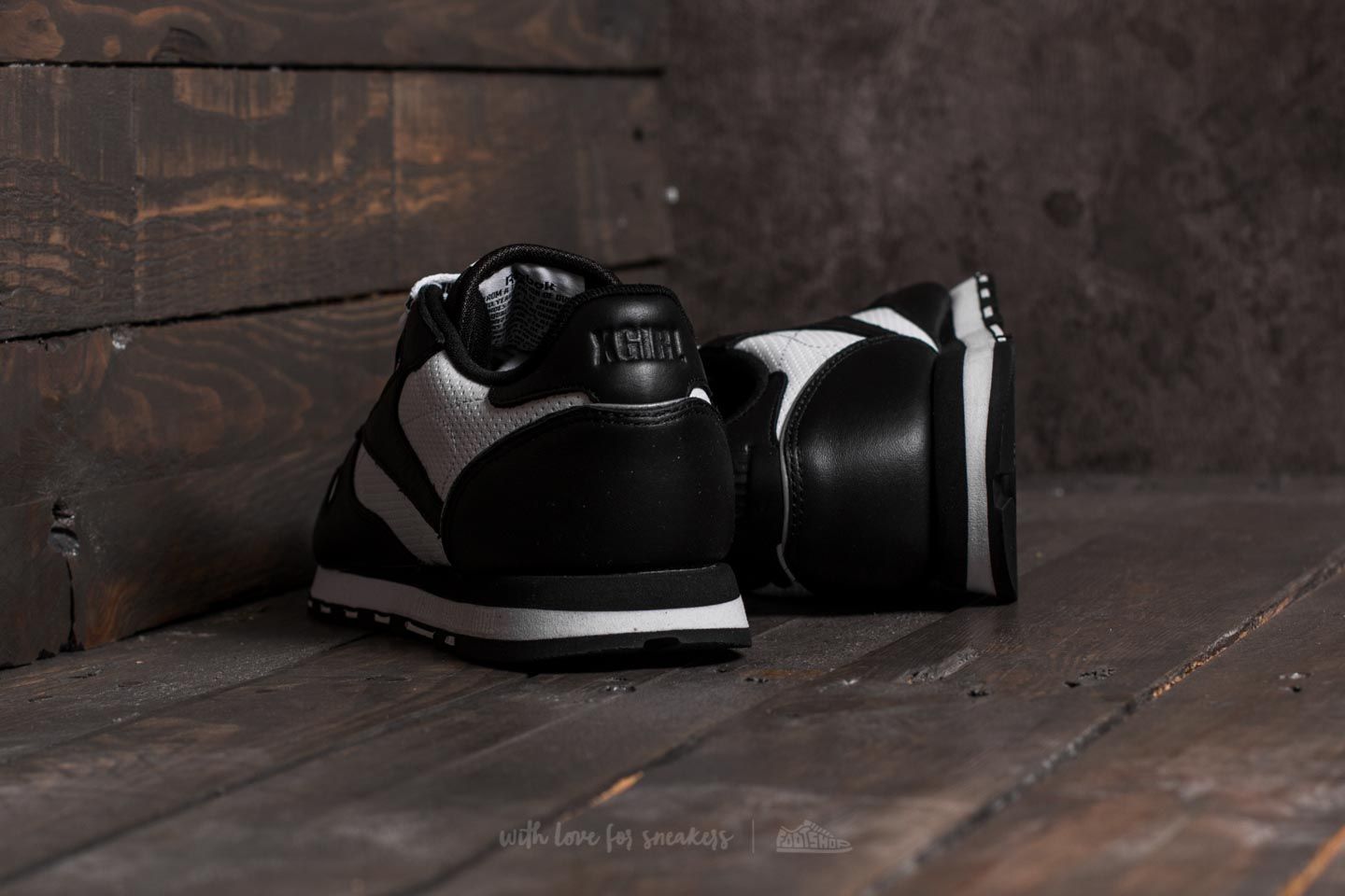 Women's shoes Reebok Classic Leather x X-GIRL Black/ White/ Grey