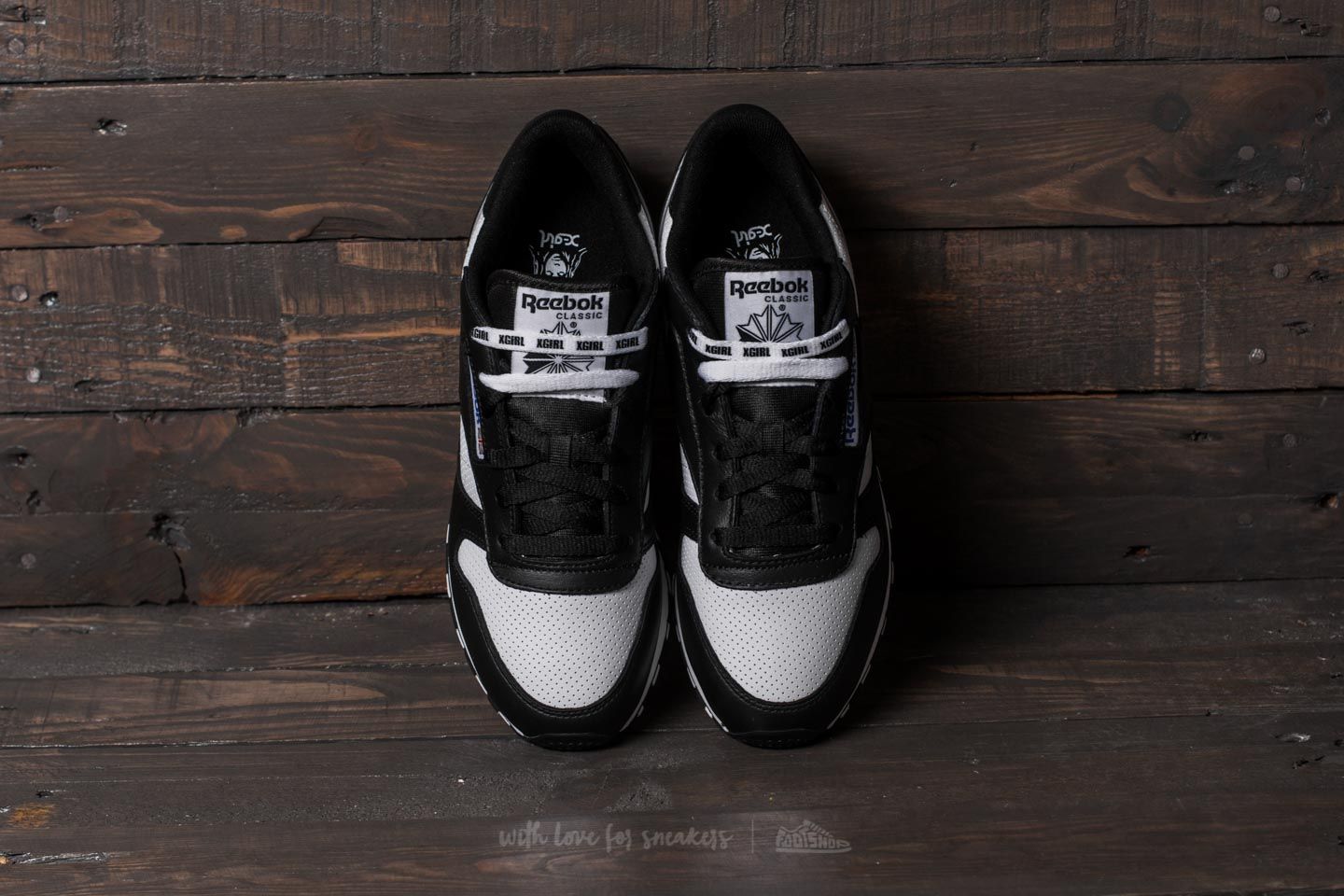Women's shoes Reebok Classic Leather x X-GIRL Black/ White/ Grey