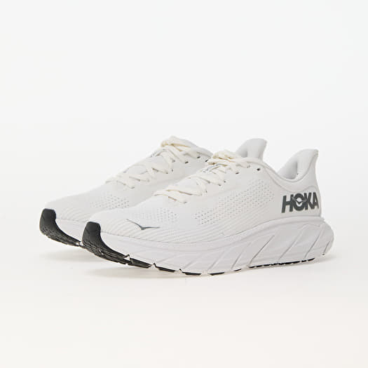 Men s shoes Hoka M Arahi 7 Blanc De Blanc Steel Wool Footshop
