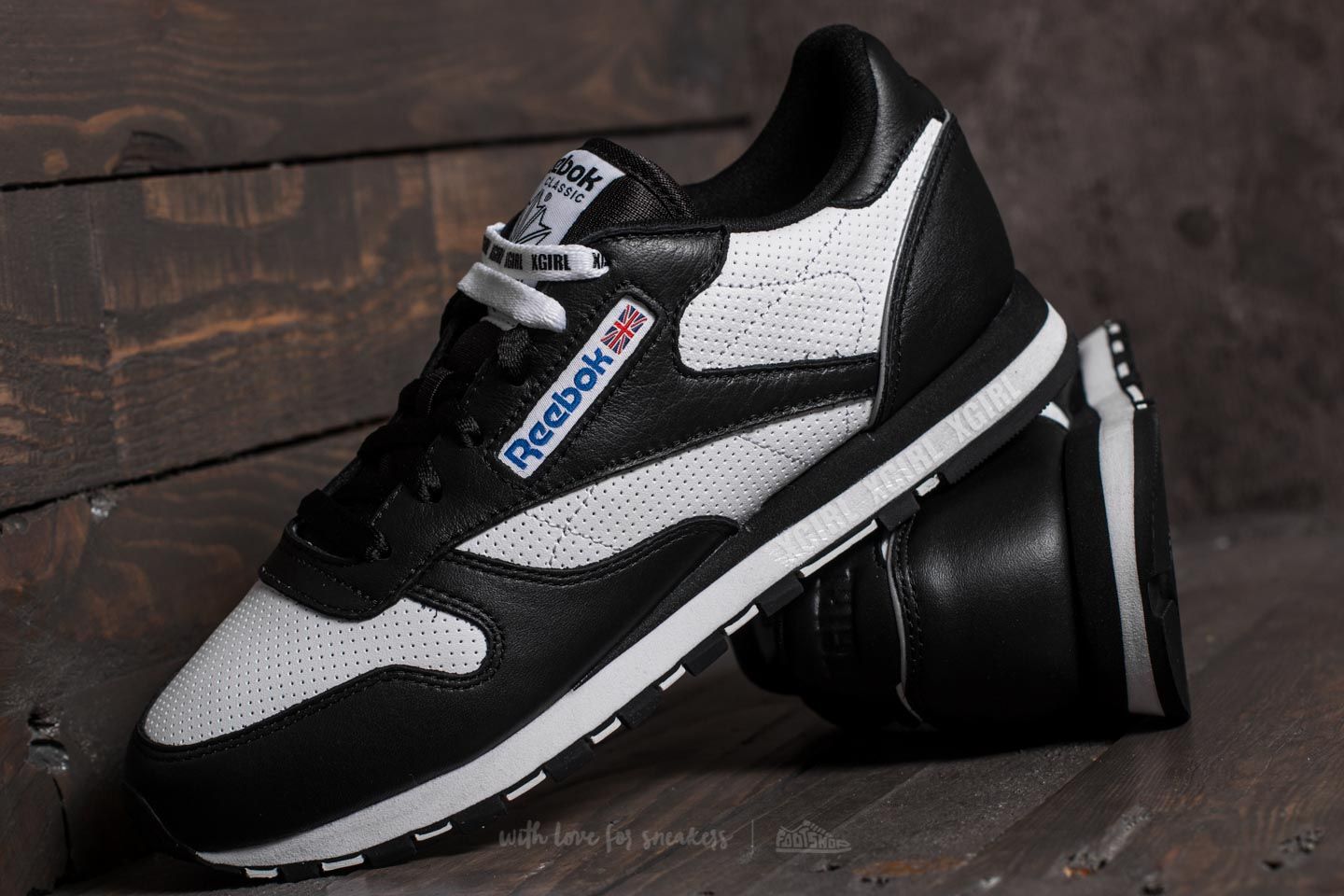 Women's shoes Reebok Classic Leather x X-GIRL Black/ White/ Grey
