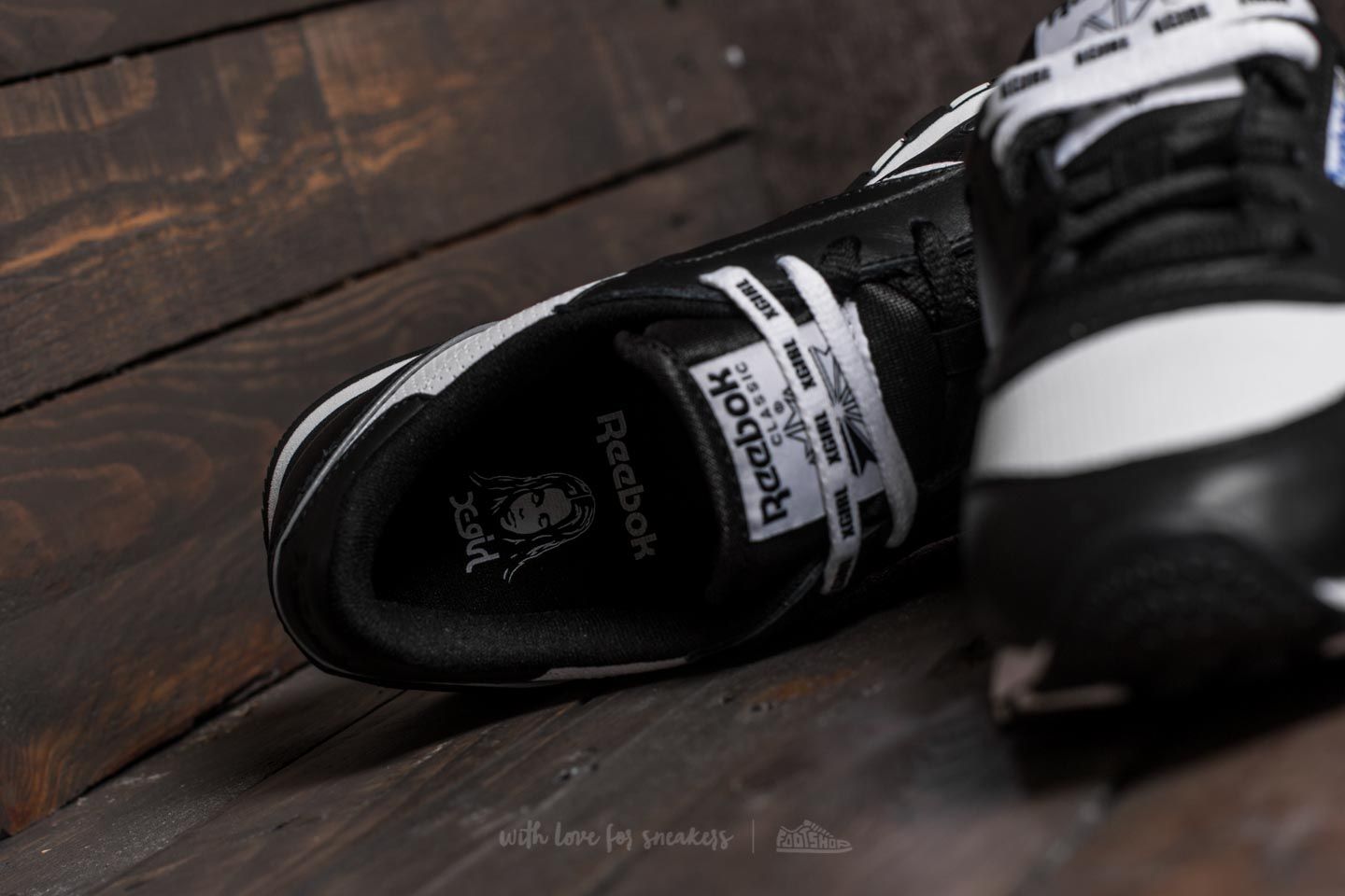 Women's shoes Reebok Classic Leather x X-GIRL Black/ White/ Grey