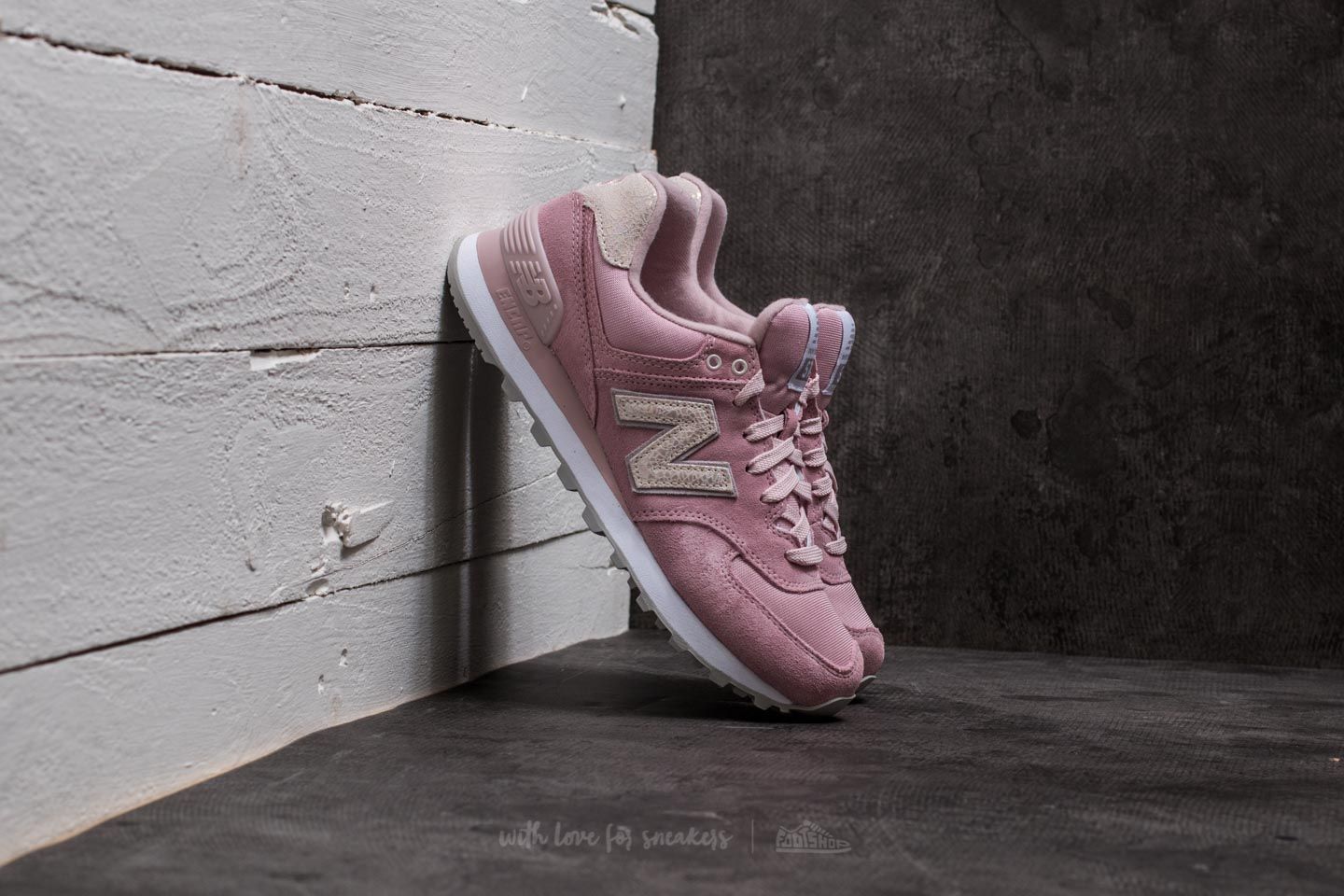 Damesko New Balance 574 Pink/ Grey/ White