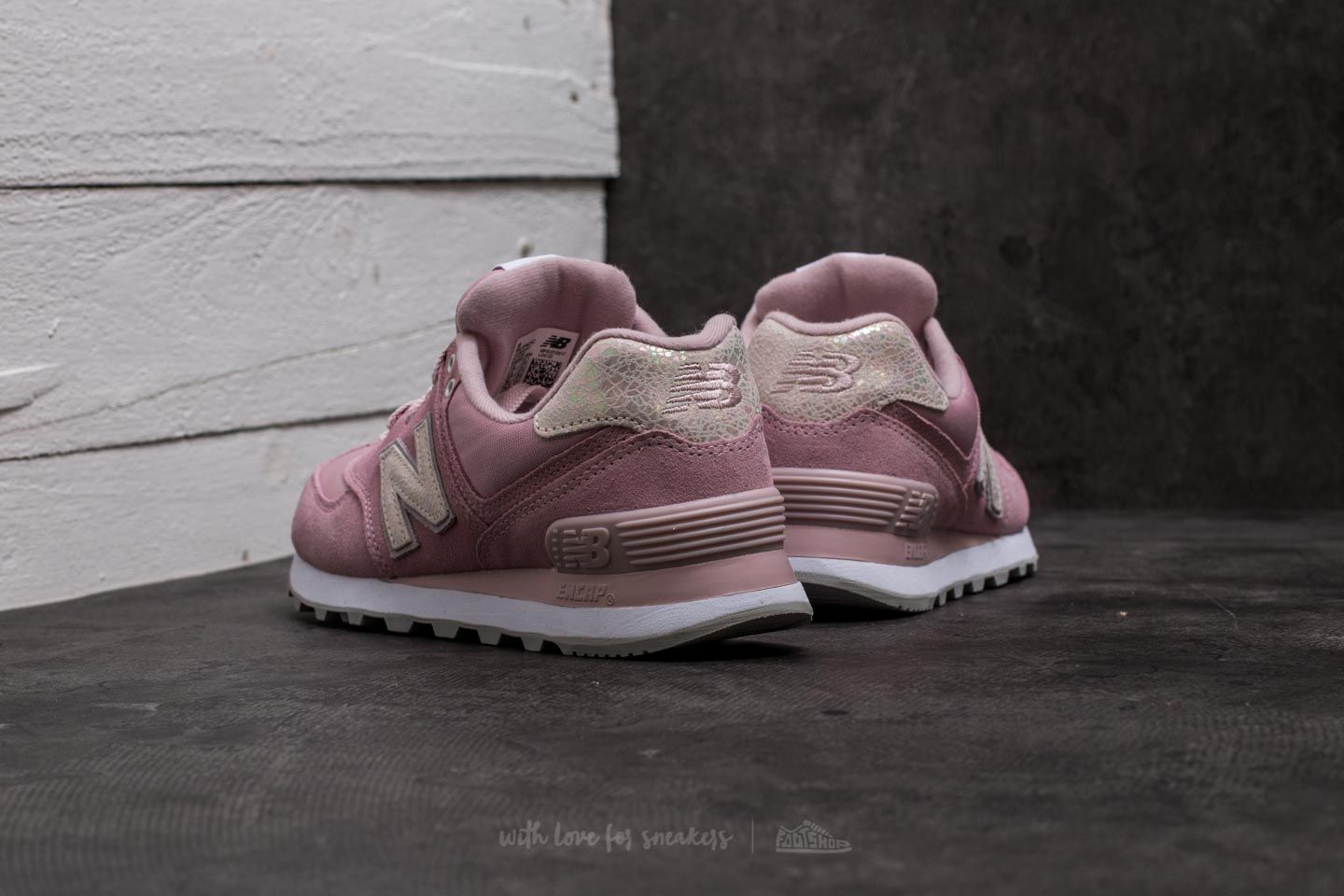 Damesko New Balance 574 Pink/ Grey/ White