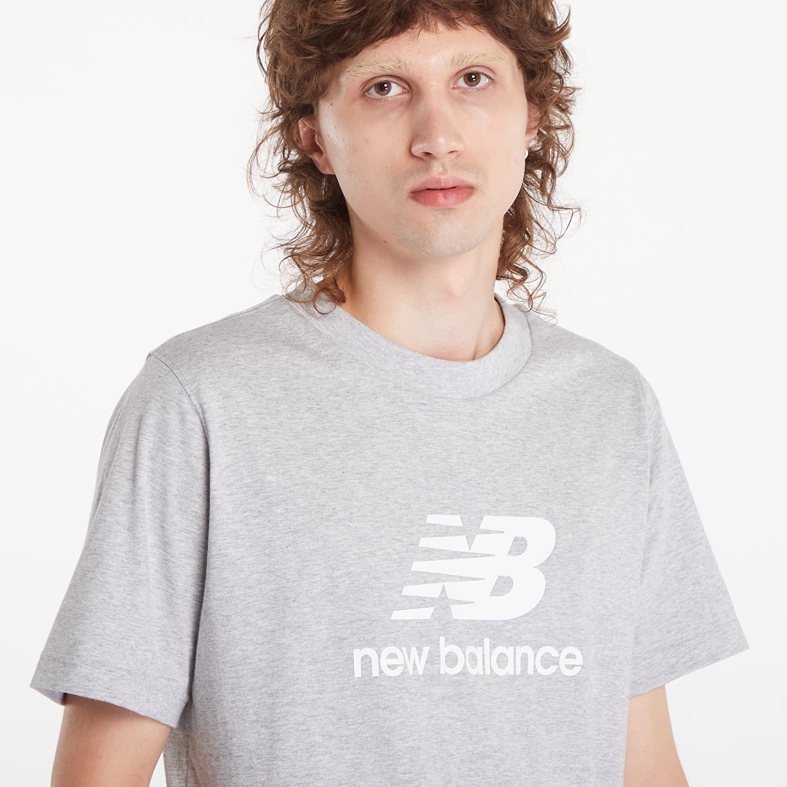 T-shirty męskie New Balance Sport Essentials Logo T-Shirt Athletic Grey