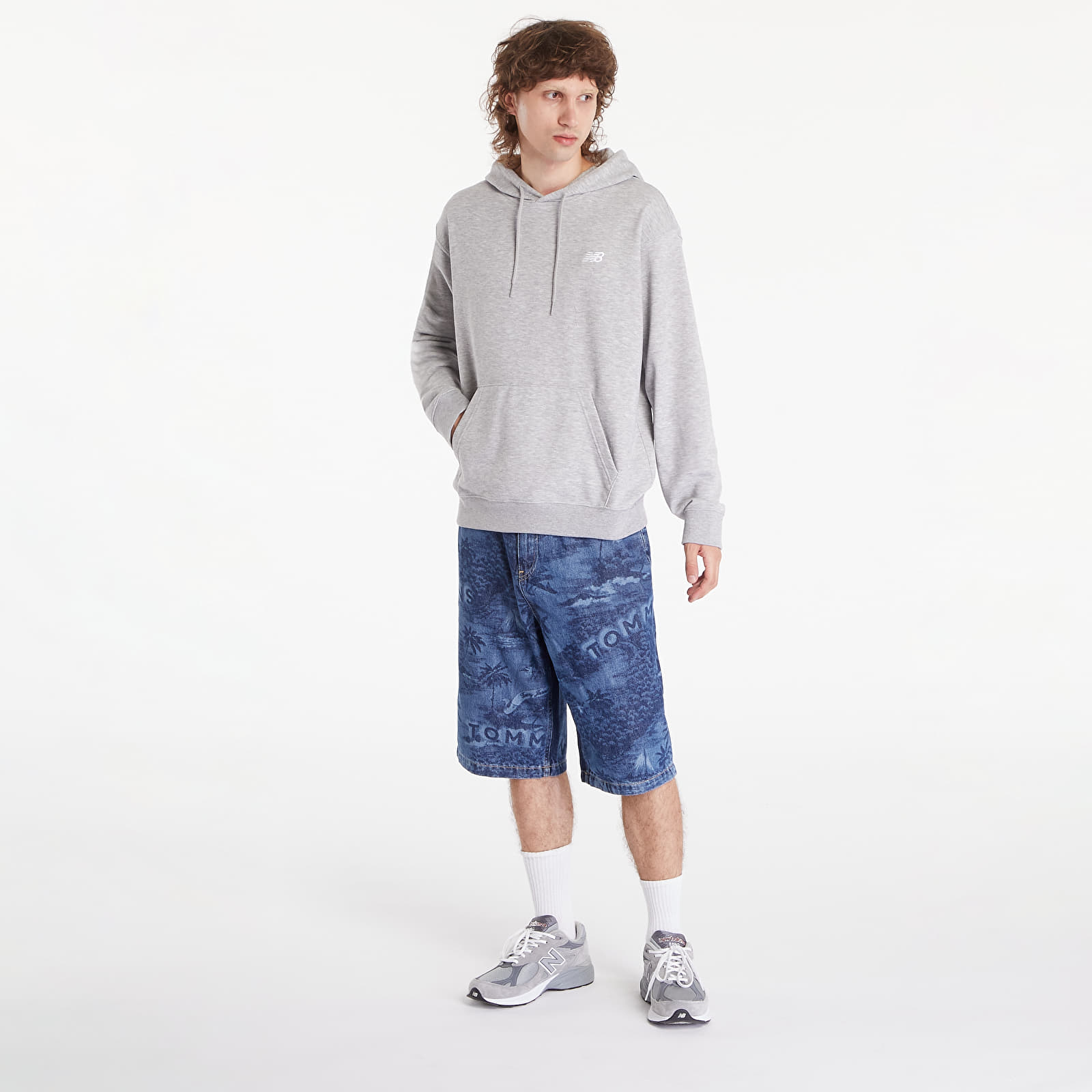 Hættetrøjer til mænd New Balance Sport Essentials French Terry Hoodie Athletic Grey