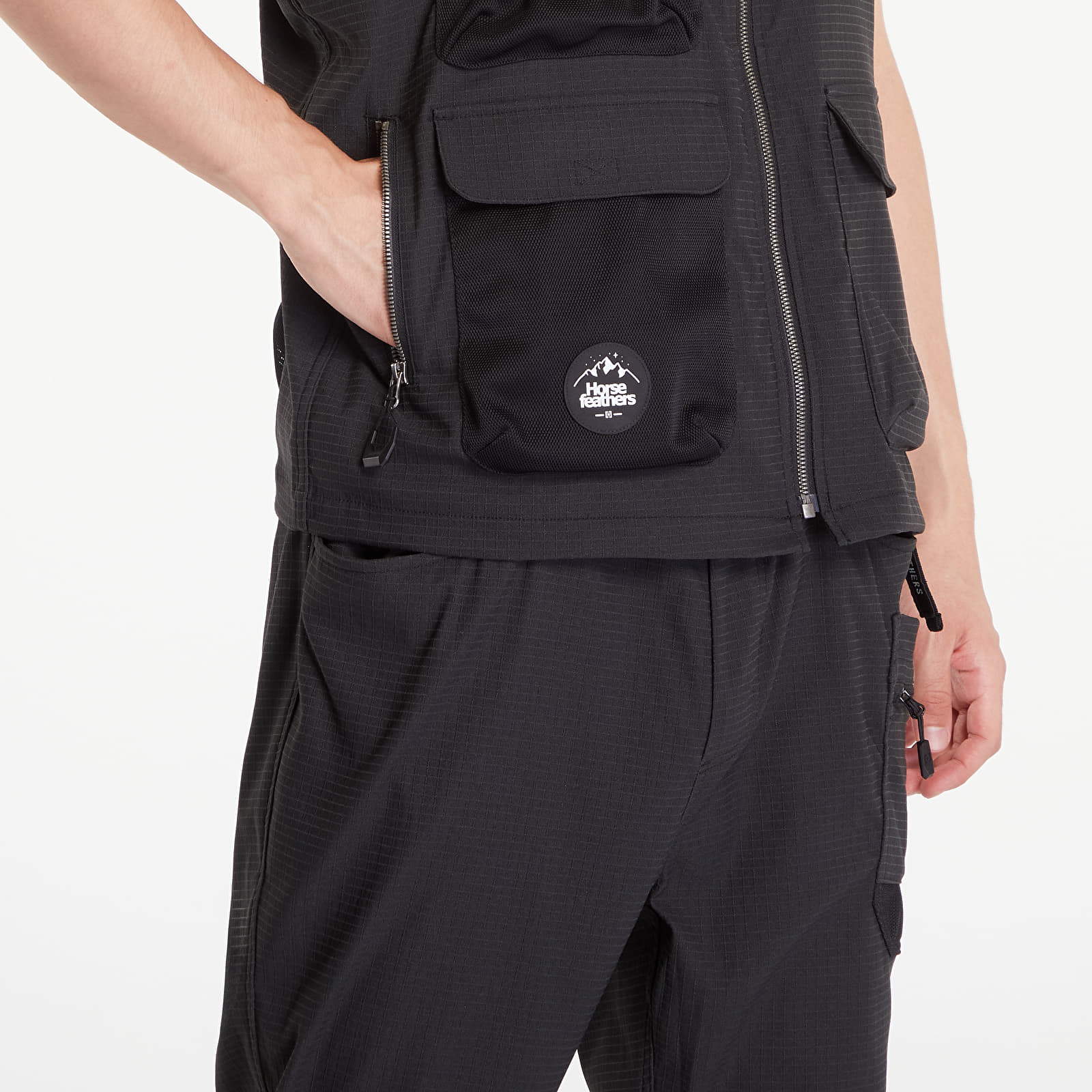 Men's vests Horsefeathers Maple Vest UNISEX Black
