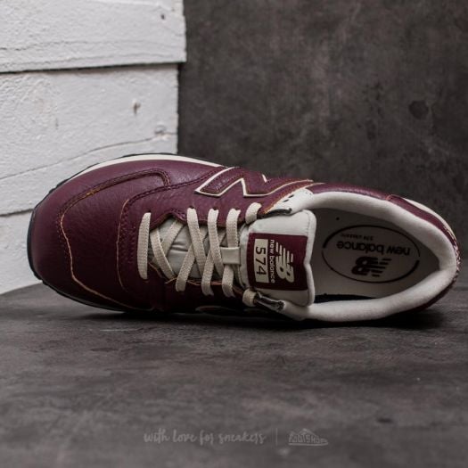 Men s shoes New Balance 574 Burgundy Footshop