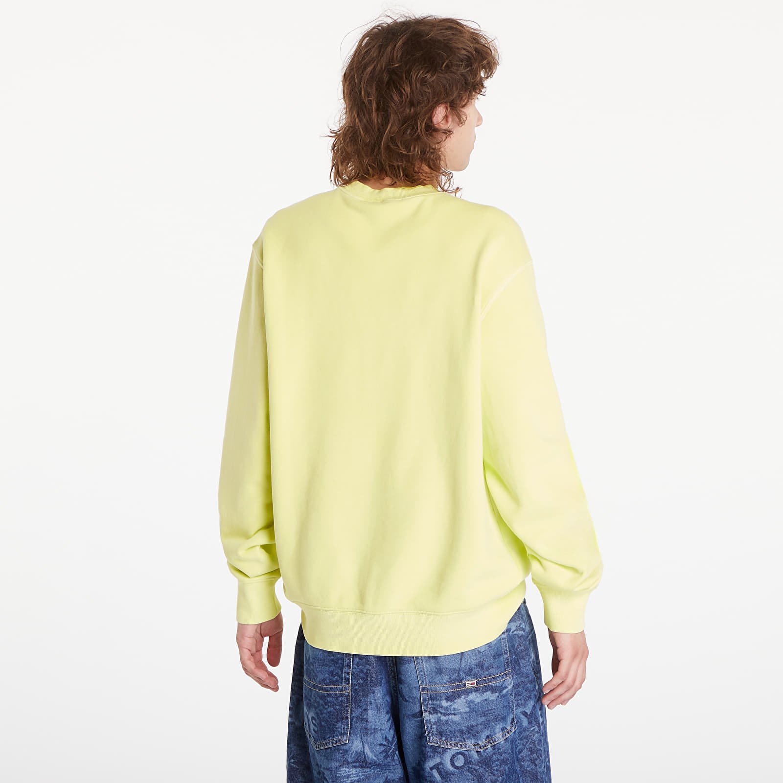 Kapucnis pulóverek és pulcsik Carhartt WIP Duster Script Sweatshirt UNISEX Arctic Lime Garment Dyed