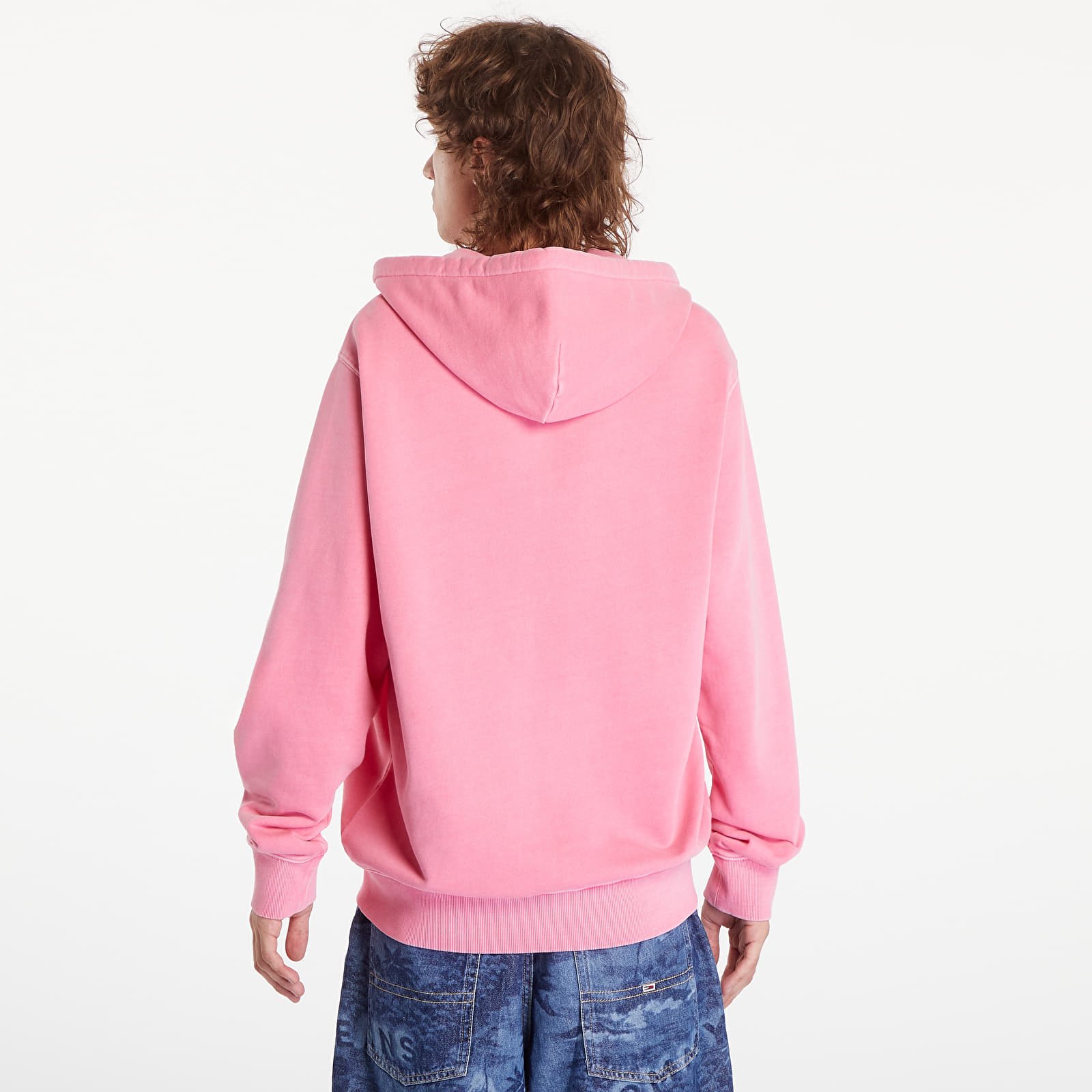 Kapucnis pulóverek és pulcsik Carhartt WIP Hooded Duster Script Jacket UNISEX Charm Pink Garment Dyed