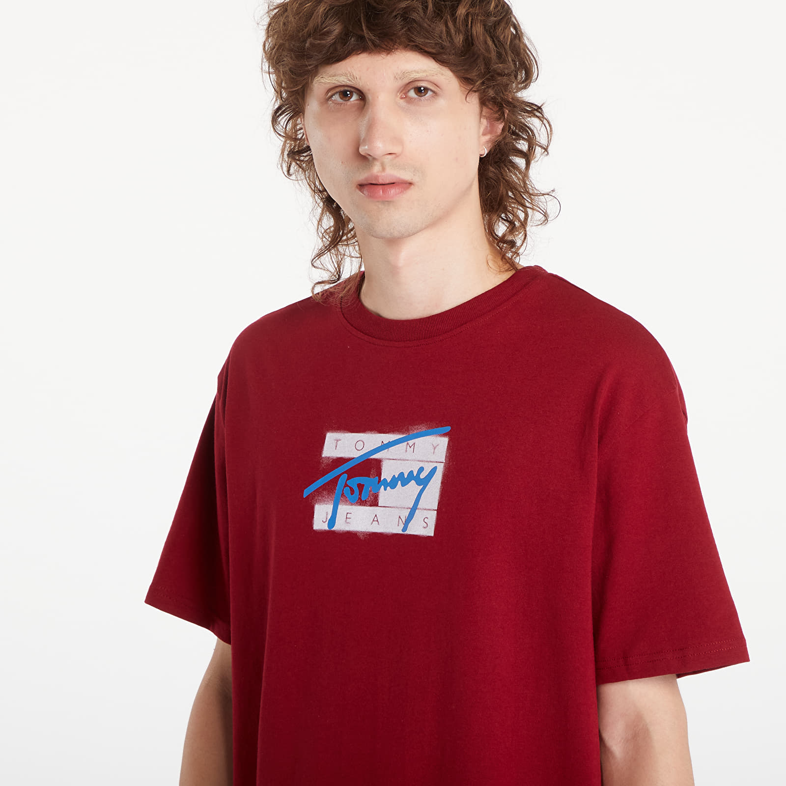 Men's T-shirts Tommy Jeans Regular Street Flag Tee Red Carpet