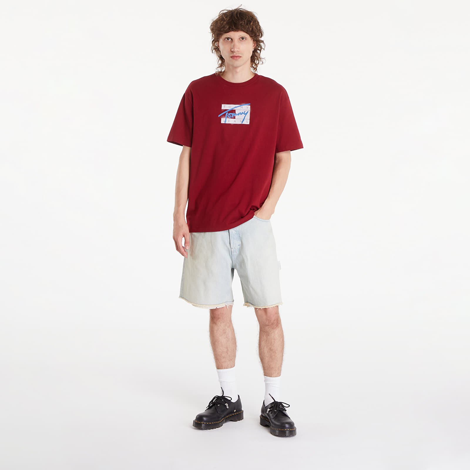 Men's T-shirts Tommy Jeans Regular Street Flag Tee Red Carpet