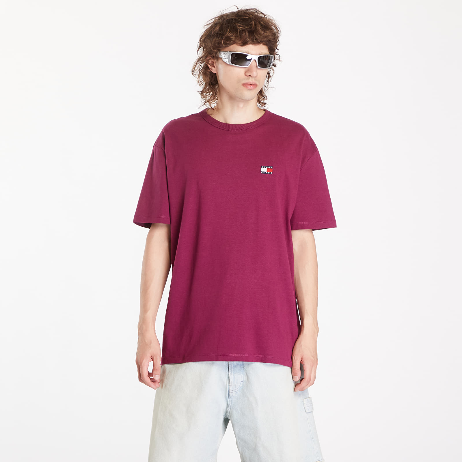 Vyriški marškinėliai Tommy Jeans Regular Badge Tee Valley Grape